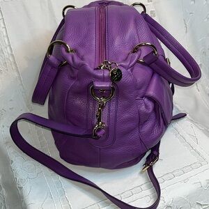 MAXX New York signature soft lavender/Plum  convertible bag. Original dust bag.